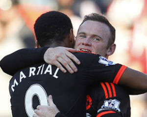 Rooney Martial-t dicsérte